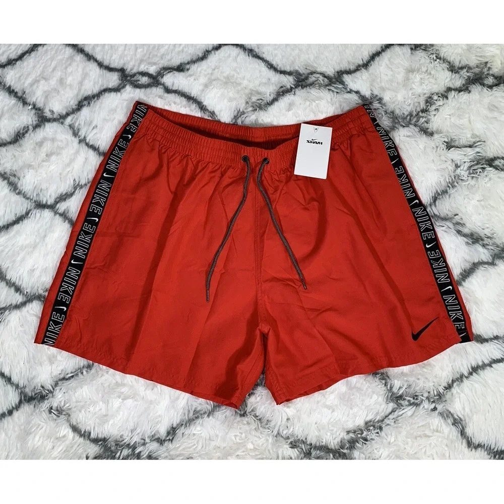 NIKE Swim Swoosh Logo Taped 5